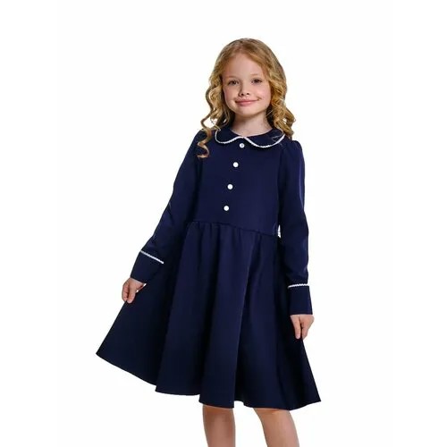 Школьное платье Mini Maxi, размер 134, синий