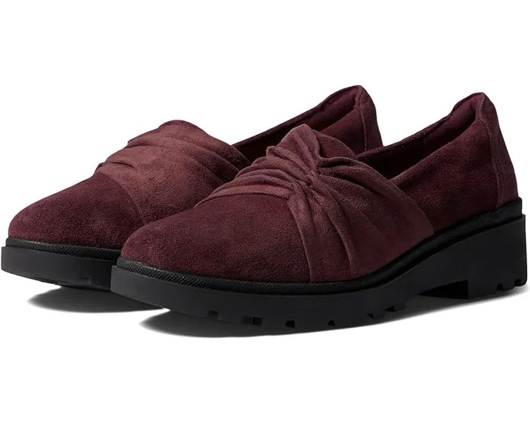 Лоферы Clarks Calla Style, цвет Burgundy Suede