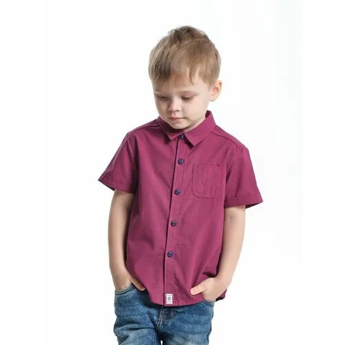 Рубашка Mini Maxi, размер 98, бордовый