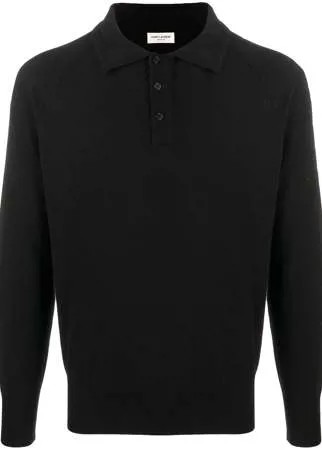 Saint Laurent кашемировая рубашка поло