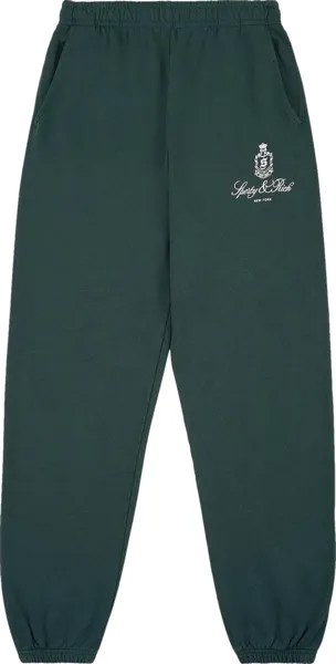 Спортивные брюки Sporty & Rich Vendome 'Forest', зеленый