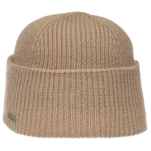 Шапка SEEBERGER арт. 18236-0 TURN-UP BEANIE (песочный), размер UNI