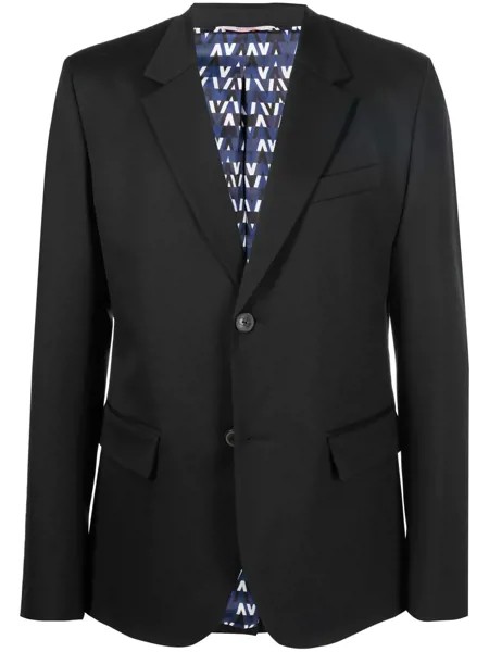 Valentino однобортный пиджак из смесовой шерсти