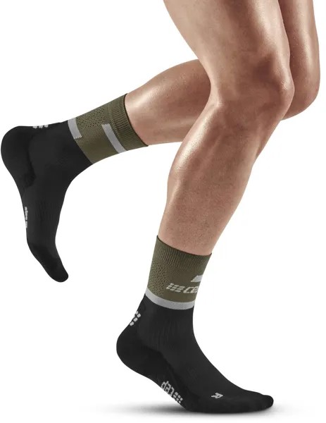 Носки Run Compression Mid 4.0 — мужские CEP, зеленый
