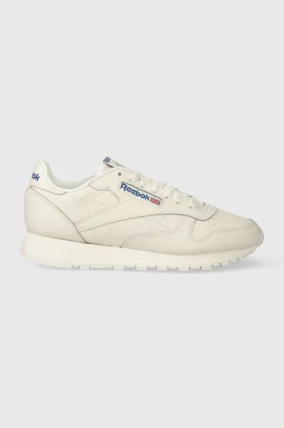 Классические кожаные кроссовки Reebok Classic, бежевый