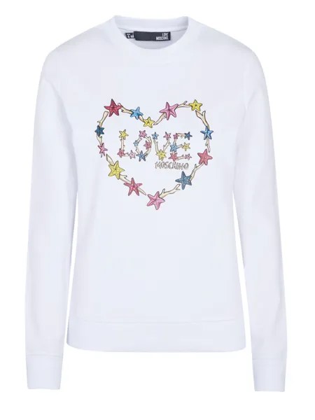 Пуловер Love Moschino, белый