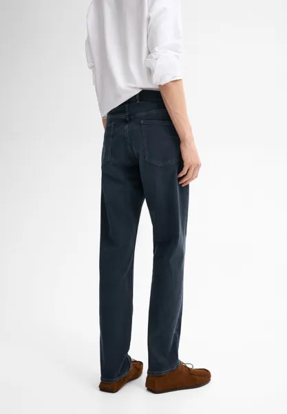 Джинсы узкого кроя Massimo Dutti, синий деним