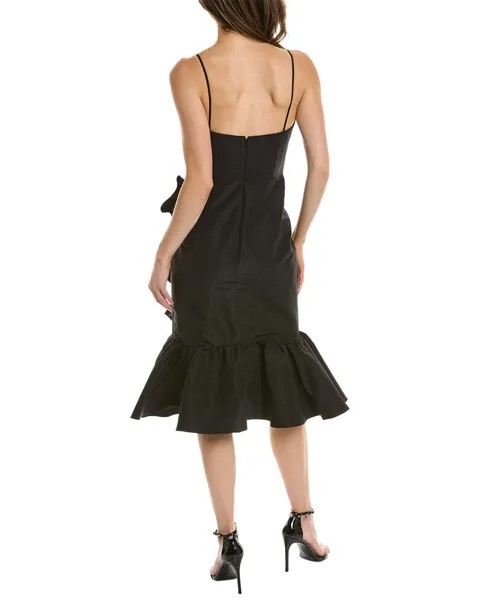 Шелковое коктейльное платье Carolina Herrera Sweetheart, черный