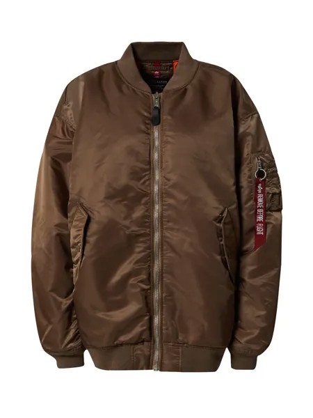 Межсезонная куртка ALPHA INDUSTRIES Ma-1, коричневый