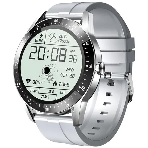 Смарт часы фитнес браслет, умные часы мужские наручные Tiroki S11, смарт часы женские с пульсометром, шагомером, счетчиком калорий, smart watch серебряные водонепроницаемые