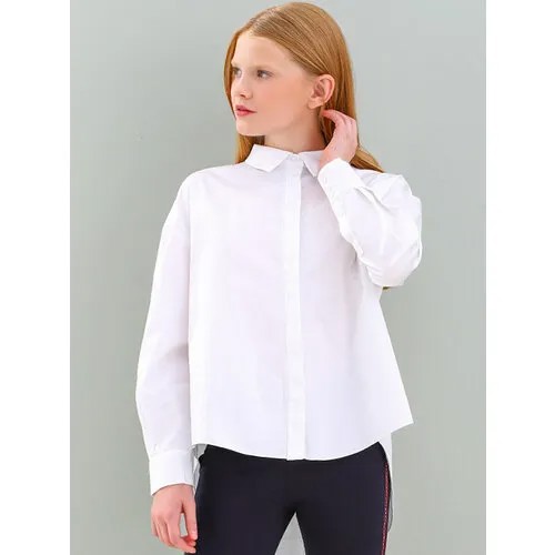 Школьная блуза Noble People, размер 170, белый