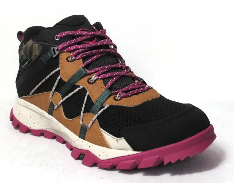Женские водонепроницаемые походные ботинки Timberland Garrison Trail Mid черного цвета с камуфляжным принтом #A2F1D