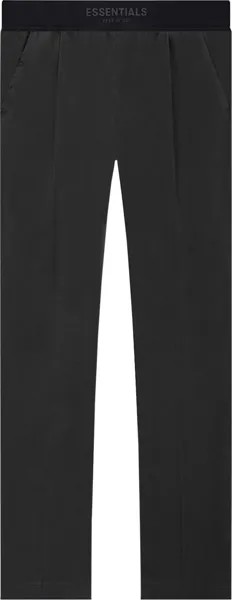 Брюки Fear of God Essentials Relaxed Trouser 'Iron', черный