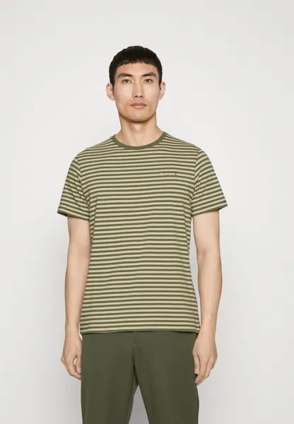 Футболка с принтом Barbour, оливковый