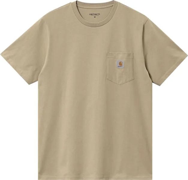 Футболка Carhartt WIP Pocket Short-Sleeve T-Shirt 'Beige', загар