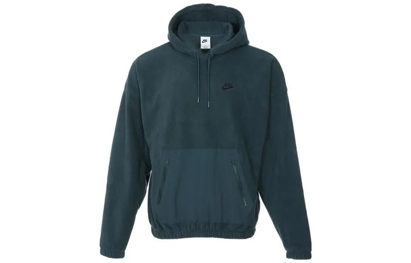 Мужская флисовая кофта Club Fleece с капюшоном Nike, бирюзовый