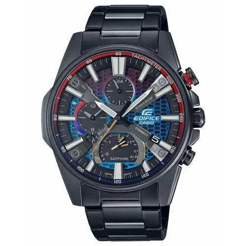 Наручные часы CASIO EQB-1200HG-1ADR, красный, синий