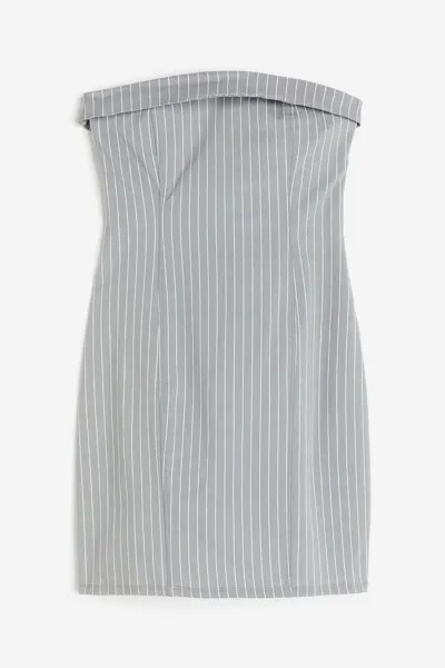 Платье H&M Bandeau, серый