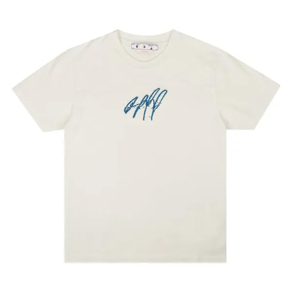 Футболка Off-White Bounce Cross Off Slim Short-Sleeve Tee 'White Light', белый