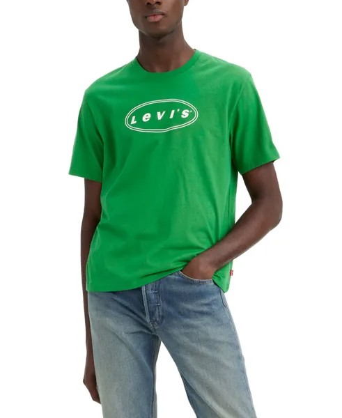Мужская футболка свободного кроя с рисунком Levi's