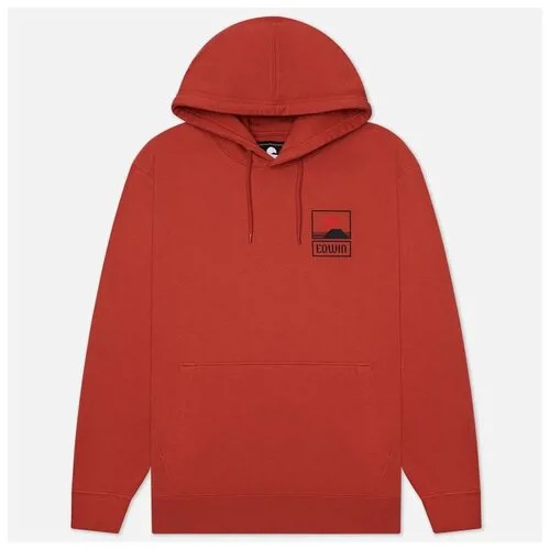 Мужская толстовка Edwin Sunset On Mount Fuji Hoodie оранжевый, Размер XL