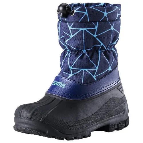 Сноубутсы Reima для мальчиков, водонепроницаемые, защита от попадания снега, нескользящая подошва, размер 29, синий