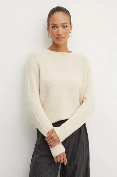 Свитер из смесовой шерсти Weekend Max Mara, бежевый