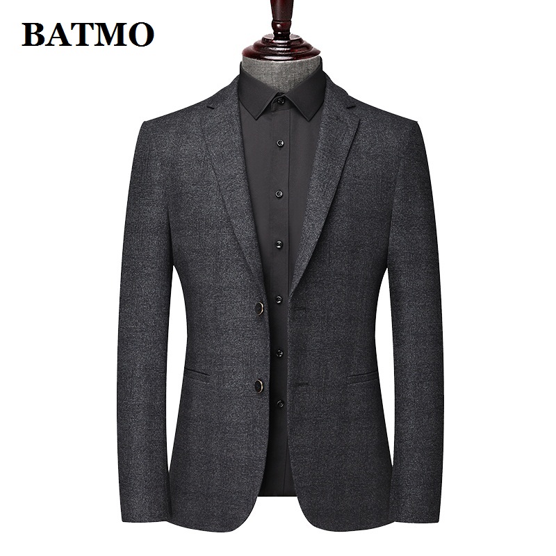 BATMO 2021 Новое поступление, клетчатый повседневный мужской блейзер, мужской костюм, куртка, блейзеры большого размера M-4XL 2255