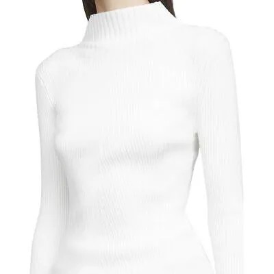 Женский белый шерстяной вязаный свитер с высоким воротником 3.1 Phillip Lim S BHFO 1523