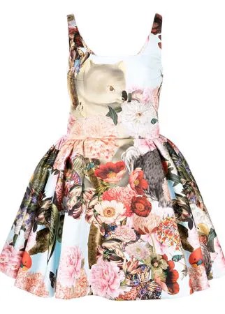 Mary Katrantzou платье мини Tivolio с цветочным принтом