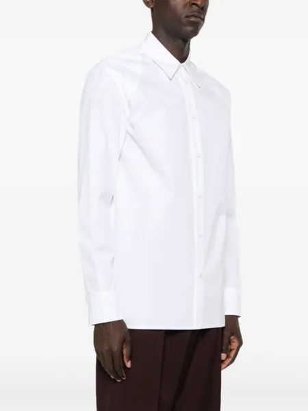 Jil Sander рубашка из органического хлопка, белый