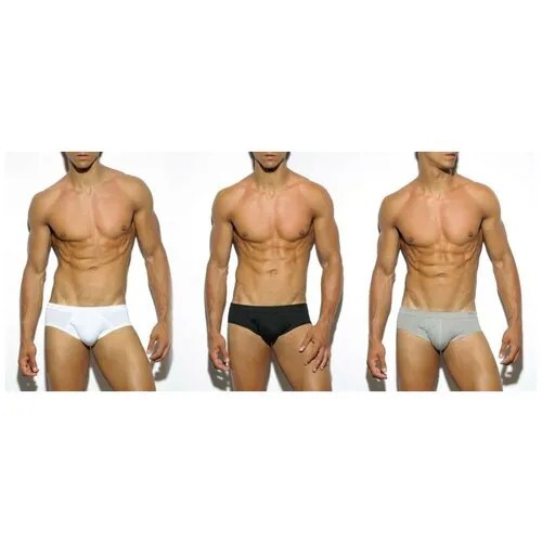 Комплект трусов брифы ES Collection, размер 2XL, мультиколор, 3 шт.