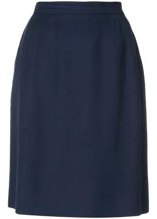 Yves Saint Laurent Pre-Owned юбка прямого кроя завышенной посадки