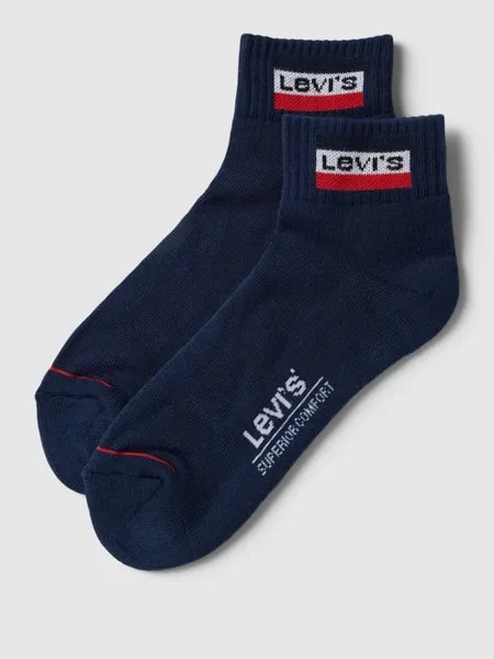 Носки с этикеткой, в упаковке 2 шт Levi's, темно-синий