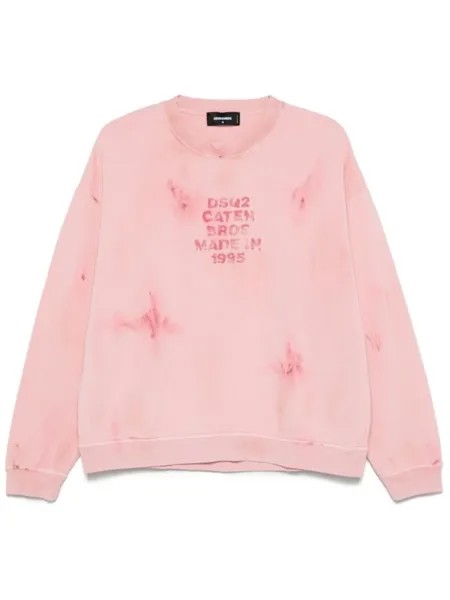 DSQUARED2 толстовка с логотипом, розовый