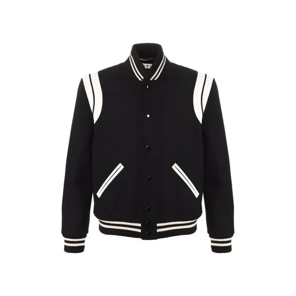 Шерстяной бомбер Saint Laurent