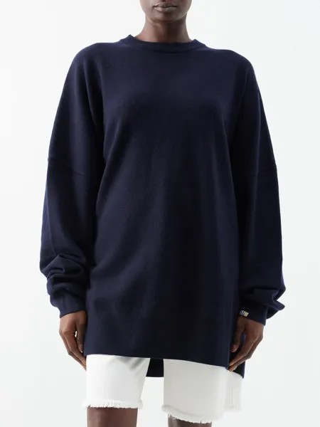 No.246 джуна из кашемира-стрейч-свитера Extreme Cashmere, синий