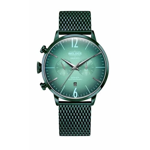 Наручные часы Welder Часы наручные мужские WELDER WWRC467, 45 мм, зеленый