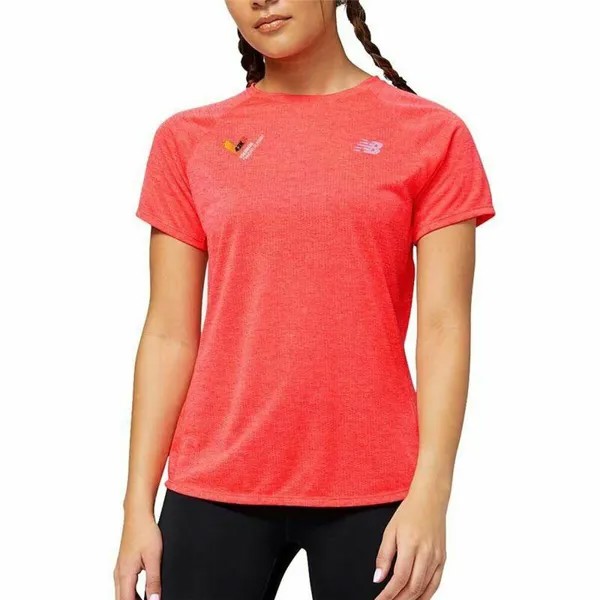 Женская футболка с коротким рукавом Impact Run NEW BALANCE, цвет naranja