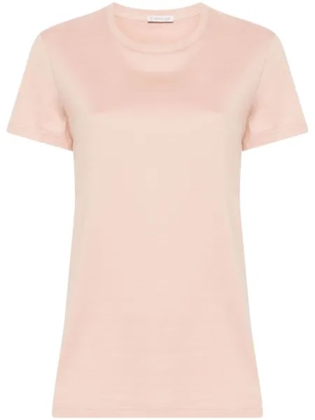 Футболка с нашивкой-логотипом Moncler, розовый