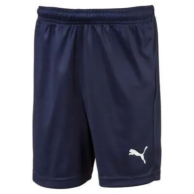 Шорты Puma Liga Core Youth Boys Синие спортивные повседневные штаны 703437-06