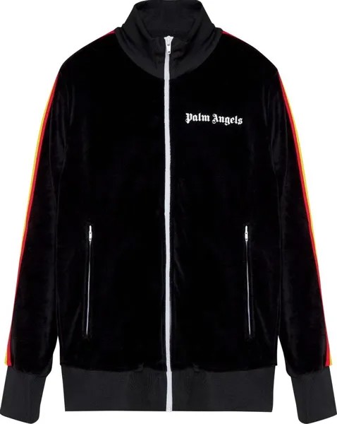 Куртка Palm Angels PA Rainbow Chenille Track Jacket 'Black', черный