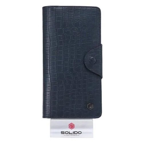 Кошелек мужской портмоне из натуральной кожи SOLIDO 088-01BL