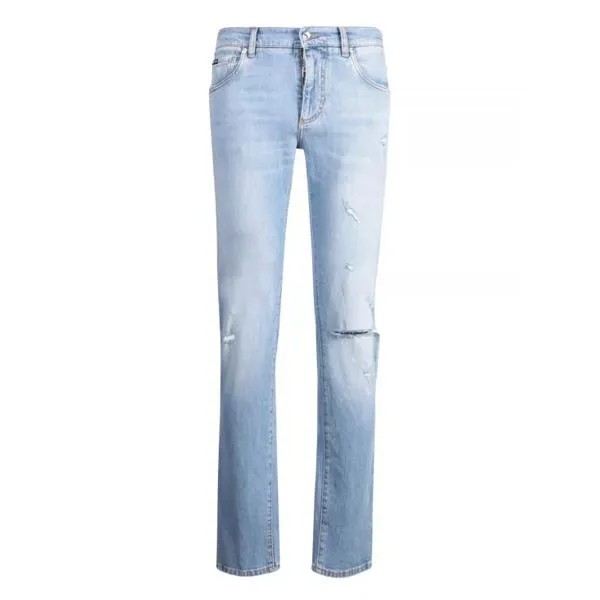 Джинсы skinny-cut cotton jeans Dolce&Gabbana, синий