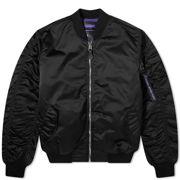 Куртка бомбер Alpha Industries Uv Ma-1, черный