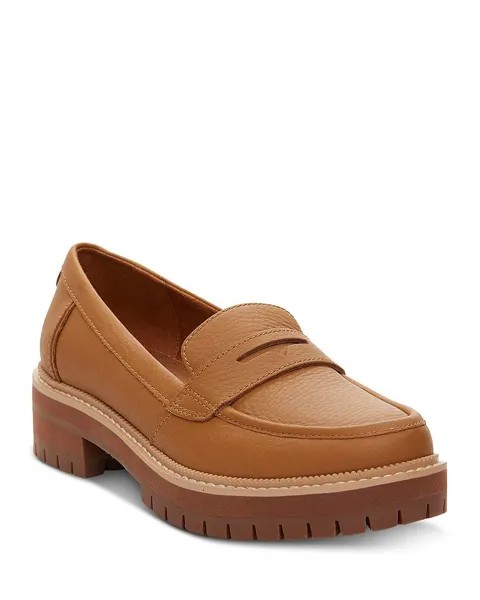 Женские лоферы на плоской подошве Cara без застежек на платформе Penny Loafer TOMS