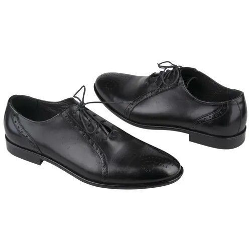Кожаные мужские туфли черного цвета KWINTO KW-6006/325-347-529 black