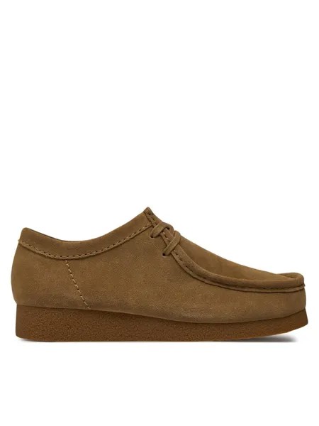 Полуботинки Wallabeeevo Clarks, коричневый