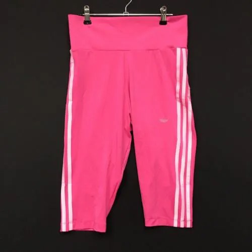 Adidas Fakten Tights Женские размеры S Маленькие капри Активные полосатые брюки розовые # 441