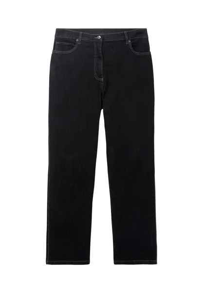 Прямые джинсы с 5 карманами, эластичная джинсовая ткань sheego, цвет Dark Blue Denim